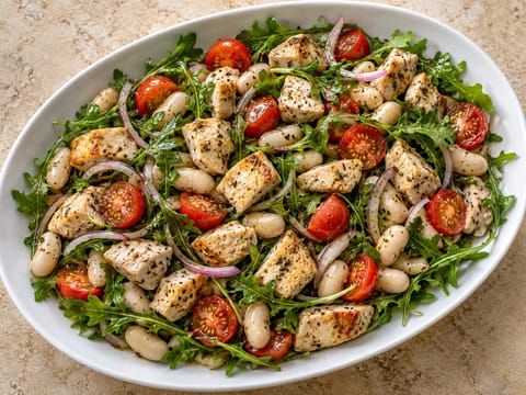 Italian Protein Salad with Chicken, Cannellini Beans and Rocket Italian Protein Salad with Chicken, Cannellini Beans and Rocket