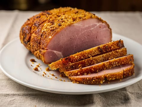 Julskinka (ruotsalainen joulukinkku sinappikuorella)