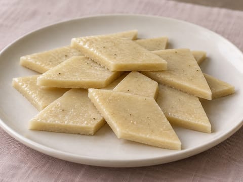 Kaju Katli (losangos de doce de caju) Kaju Katli (losangos de doce de caju)