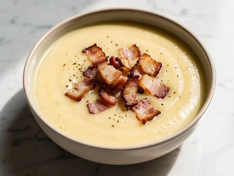 Kartoffelsuppe mit Speck (aardappelsoep met spek)