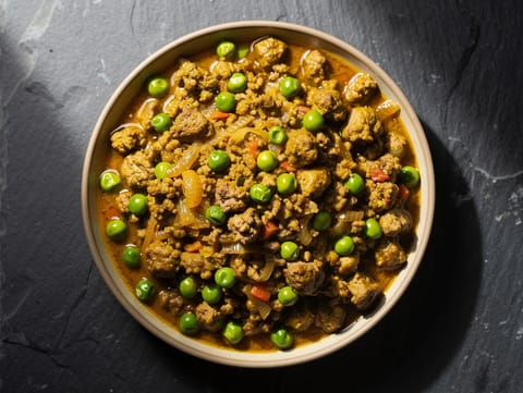 Keema Matar (Κάρι με κιμά αρνιού και αρακά)