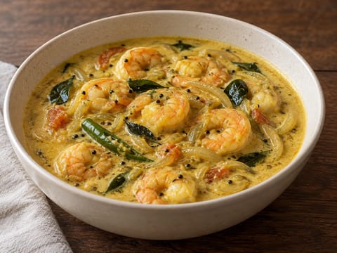 Kerala-Garnelen-Moilee (Garnelen-Curry mit Kokosmilch)