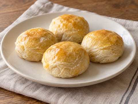 Khanom Pia (thaimaalainen mungpapuleivos) Khanom Pia (thaimaalainen mungpapuleivos)