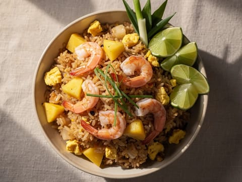 Khao Pad Sapparod (thai ananászos sült rizs)