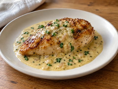 Poulet hollandais à la sauce crémeuse à la moutarde Poulet hollandais à la sauce crémeuse à la moutarde
