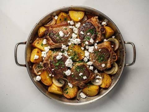Kleftiko (agnello cotto lentamente al forno in cartoccio con patate)