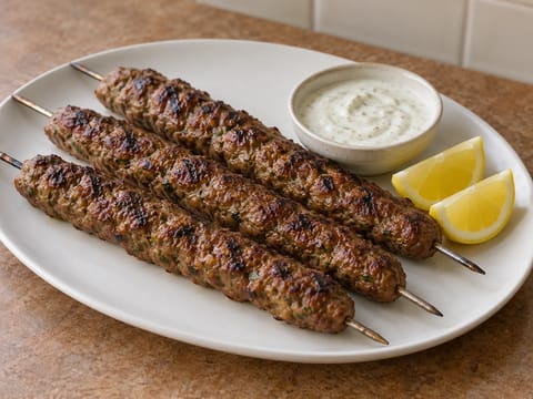 Kofta Meshwiya (grillatut maustetut lampaanvartaat)