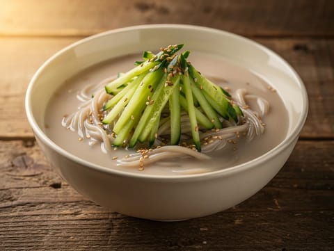 Kongguksu (kalte Sojamilch-Nudeln)