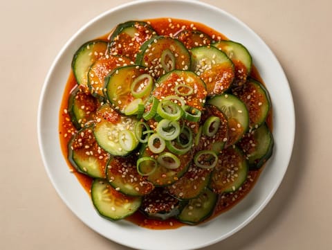 Insalata moderna coreana di cetrioli Insalata moderna coreana di cetrioli