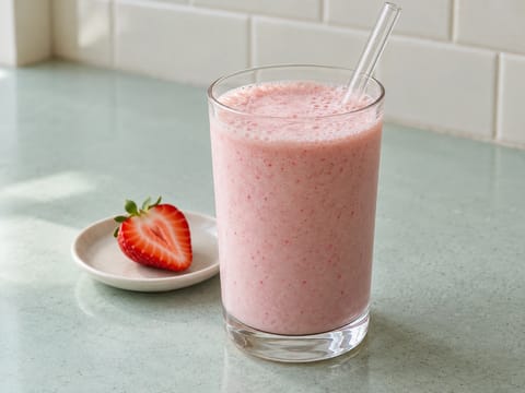Κορεάτικο smoothie γάλακτος φράουλας