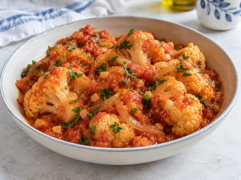 Kounoupidi Kapama (domates sosunda Yunan usulü sote karnabahar) Kounoupidi Kapama (domates sosunda Yunan usulü sote karnabahar)