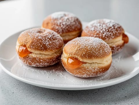 Krapfen (italienska syltmunkar) Krapfen (italienska syltmunkar)