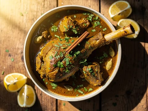 Lamb Nihari (hitaasti haudutettu potkakeitto) Lamb Nihari (hitaasti haudutettu potkakeitto)