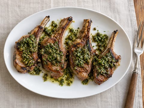 Salsa Verde’li Kuzu Scottadito Salsa Verde’li Kuzu Scottadito