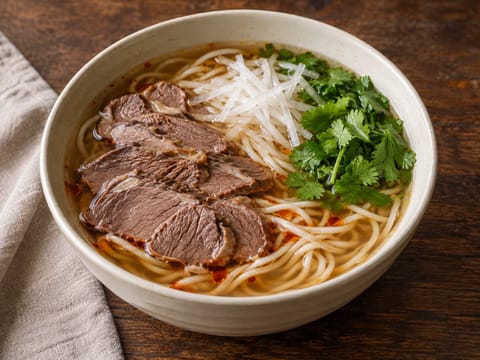 Soupe de nouilles au bœuf de Lanzhou
