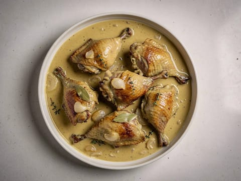 Lapin à la Moutarde (kanin i dijonsennepsauce) Lapin à la Moutarde (kanin i dijonsennepsauce)