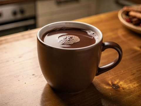 Chocolate caliente latino (bebida de cacao especiada) Chocolate caliente latino (bebida de cacao especiada)