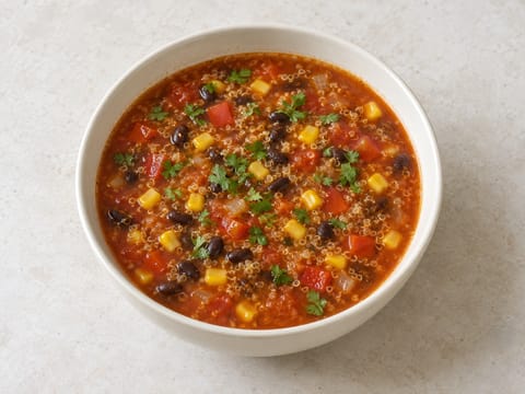 Sopa latina de quinoa Sopa latina de quinoa