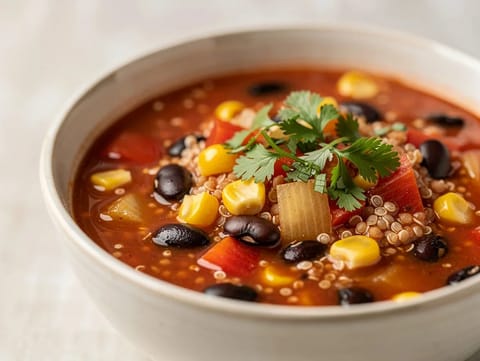 Latinalainen kvinoakeitto Latinalainen kvinoakeitto