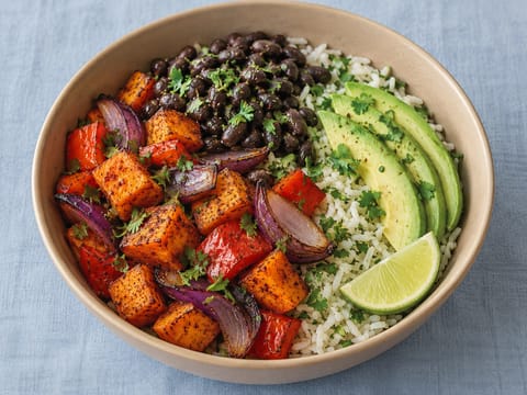 Bowl di verdure arrosto in stile latino