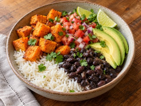 Latinamerikansk bowl med sötpotatis Latinamerikansk bowl med sötpotatis