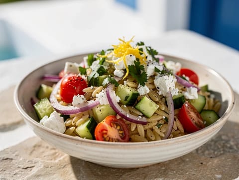 Modern Limonlu Orzo Salatası