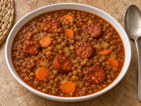 Lentejas con Chorizo (spansk linse- og chorizogryte) Lentejas con Chorizo (spansk linse- og chorizogryte)