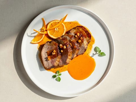 Lomo de Cerdo a la Naranja (schab w sosie pomarańczowym)