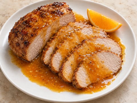Lomo de Cerdo a la Naranja (svinekam med appelsinsauce) Lomo de Cerdo a la Naranja (svinekam med appelsinsauce)