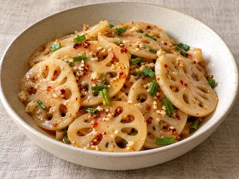 Lotussalades (modern Chinees koud gerecht) Lotussalades (modern Chinees koud gerecht)