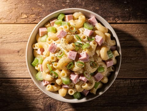 Macaronisalade met ham