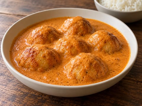 Malai kofta krémes paradicsomszószban Malai kofta krémes paradicsomszószban