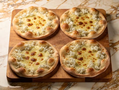 Manakish Cheese (blízkovýchodní plochý chléb)