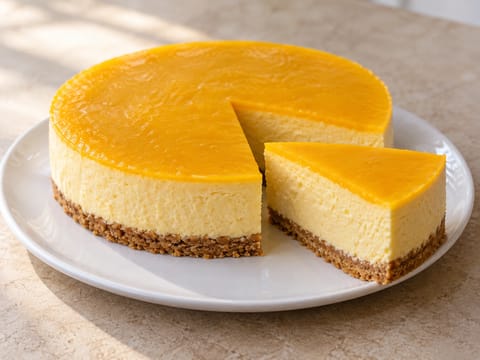 Cheesecake de Mango Lassi Cheesecake de Mango Lassi
