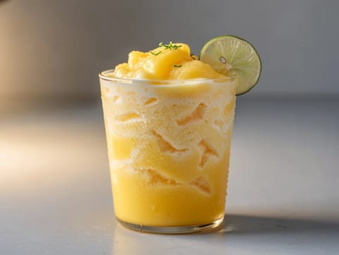 Smoothie de manga, lima e coco