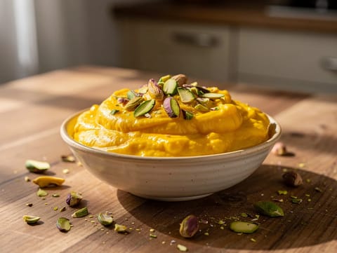 Mango Shrikhand (Ινδικό επιδόρπιο γιαουρτιού)