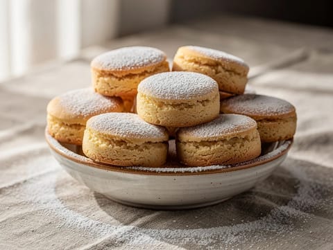 Mantecados (spanische Weihnachts-Shortbread-Plätzchen)
