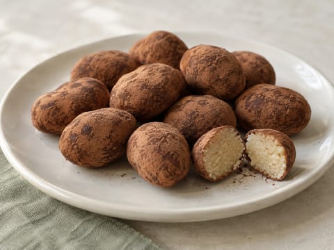Marzipankartoffeln (német kakaóba forgatott marcipánburgonyák)
