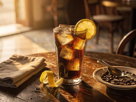 Mazagran (Iced Coffee with Lemon) Mazagran (Iced Coffee with Lemon)