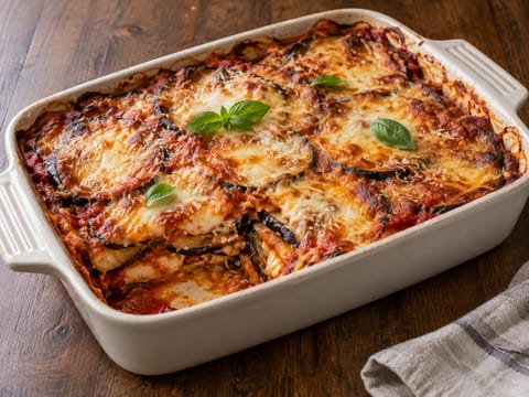Melanzane alla Parmigiana (gratin d’aubergines à la parmigiana)