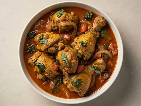 Methi chicken (kycklingcurry med bockhornsklöverblad)