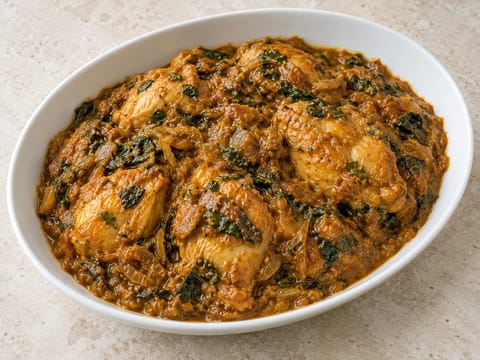 Methi csirke (csirke curry görögszénalevéllel) Methi csirke (csirke curry görögszénalevéllel)