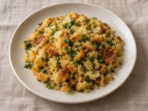 Migas Alentejanas (portugisiska vitlöksbrödsmulor) Migas Alentejanas (portugisiska vitlöksbrödsmulor)