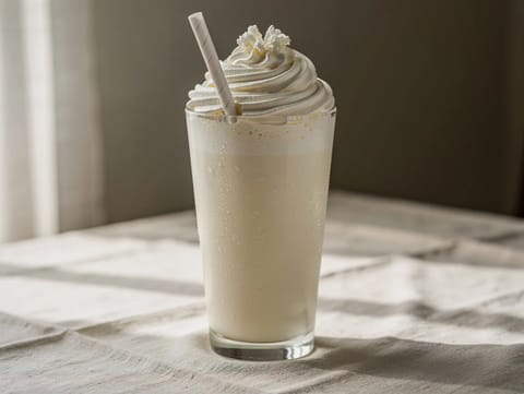 Klasický vanilkový milkshake