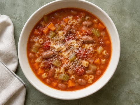 Minestrone Çorbası Minestrone Çorbası