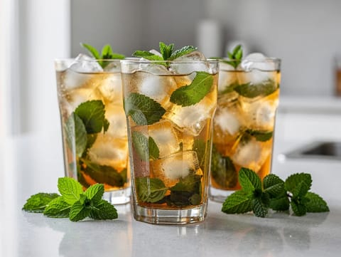 Moroccan-Style Mint Iced Tea