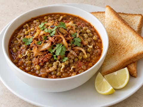 Misal Pav (Spicy Sprouted Bean Curry) Misal Pav (Spicy Sprouted Bean Curry)