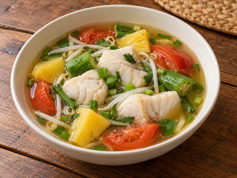 Canh Chua moderne (soupe vietnamienne de poisson aigre-douce) Canh Chua moderne (soupe vietnamienne de poisson aigre-douce)