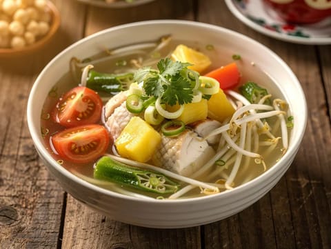 Modern Canh Chua (Vietnam tatlı-ekşi balık çorbası) Modern Canh Chua (Vietnam tatlı-ekşi balık çorbası)