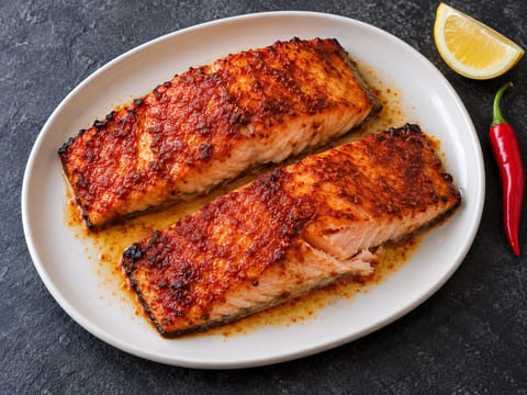 Piri-Piri-laks med chili, hvidløg og citron Piri-Piri-laks med chili, hvidløg og citron